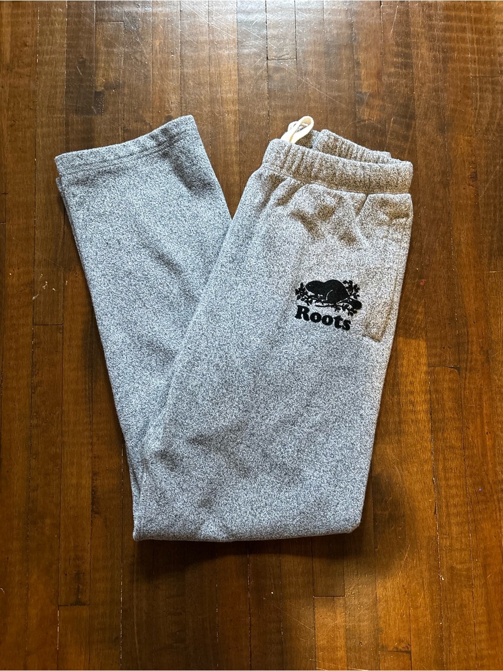 Roots Gray Sweatpants with Black Logo